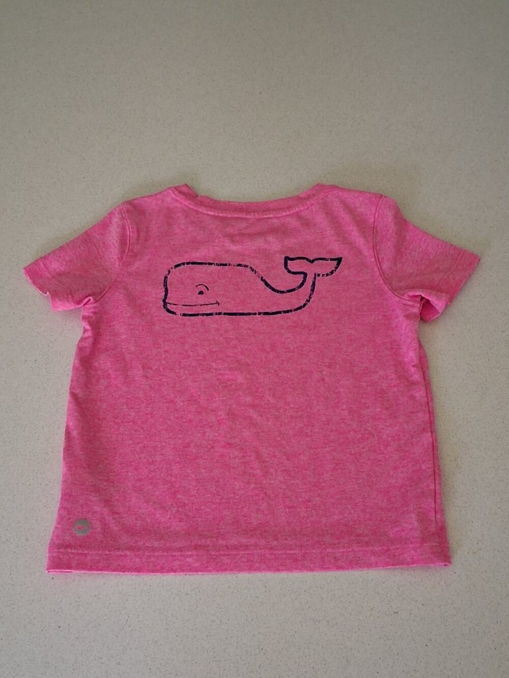 Vineyard Vines Pink Short Sleeve Performance Whale Tee Toddler Girl Size 3T